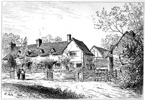 Cottage de Mary Arden à Wilmcote, Warwickshire, 1885 - Edward Hull