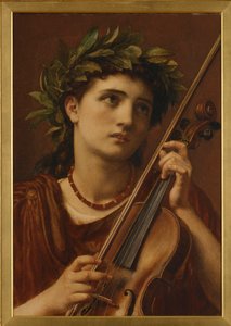 Musique, jeune fille céleste, 1889 - Edward John Poynter