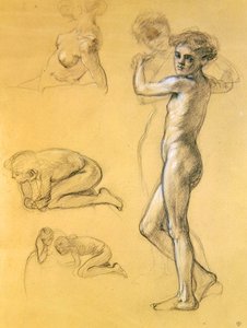 Étude pour Peurs oisives (III), 1893 - Edward John Poynter