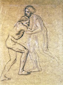 Étude de deux hommes nus s