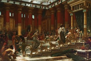La visite de la reine de Saba au roi Salomon - Edward John Poynter