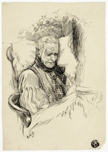Vieil homme mourant - Edward Killingworth Johnson