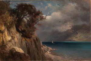 Scène de lac - Edward L. Custer