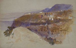 Bagnara au-dessus du détroit de Messine - Edward Lear