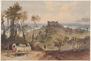 Vues de Bracciano de Rome et de ses environs, planche 2, 1841 - Edward Lear