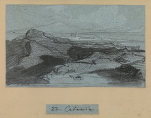Catane, des Vues de Sicile - Edward Lear