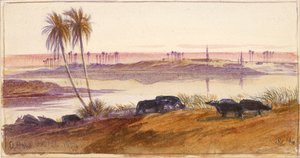 El Hon, Égypte, 1884 - Edward Lear