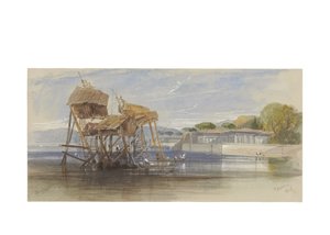 Maisons de pêcheurs sur le Bosphore, 1848 - Edward Lear