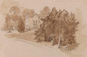 Manoir (Knowsley Lane?) - Edward Lear