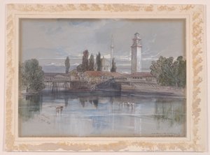 Monastère - Edward Lear
