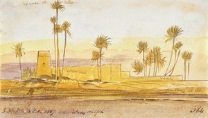 Près de Wady Halfeh, 17h30, 6 février 1867 - Edward Lear