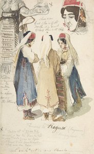 Paysannes de Raguse, 1848-1866 - Edward Lear