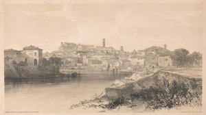 Rome vue depuis la Via della Porta San Paolo, tirée de *Vues de Rome et de ses environs*, 1841