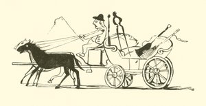 Le balai, la pelle, le tisonnier et les pincettes (gravure) - Edward Lear