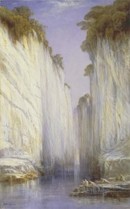 Les Roches de Marbre - Nerbudda Jubbolpore - Edward Lear