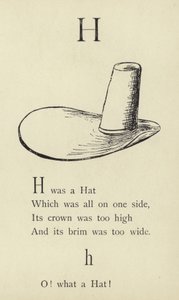 La lettre H - Edward Lear
