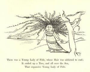 Il y avait une jeune dame de Firle, dont les cheveux étaient sujets à boucler - Edward Lear