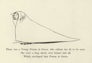 Il y avait une jeune personne en vert, qui était rarement vue - Edward Lear