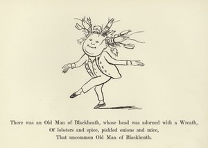 Il y avait un vieil homme de Blackheath, dont la tête était ornée d