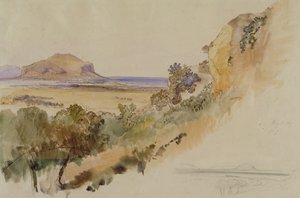 Vue près de Palerme - Edward Lear