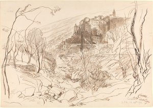 Vue de Ceriana - Edward Lear