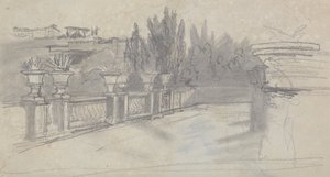Villa Torlania, anciennement Villa Conti, Erascati - Edward Lear