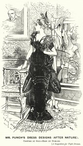 Caricature de Punch : Les Dessins de Robes de Mr Punch (D