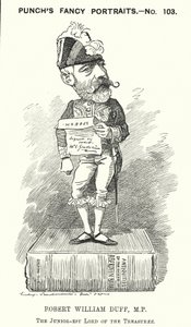 Caricature de Punch : Robert William Duff - Edward Linley (after) Sambourne