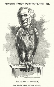 Caricature de Punch : Sir James Taylor Ingham, avocat et magistrat anglais (gravure) - Edward Linley (after) Sambourne