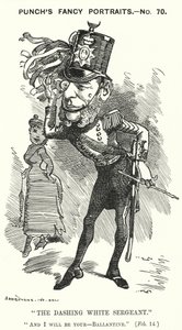Caricature de William Ballantine, sergent en droit anglais (gravure) - Edward Linley (after) Sambourne
