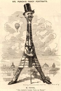 Caricature de Gustave Eiffel