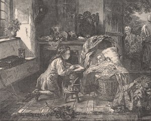 Premier effort artistique de Benjamin West, de Illustrated London News, 12 mai 1849. - Edward Matthew Ward