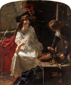 Charlotte Corday dans la prison de la Conciergerie, 1862