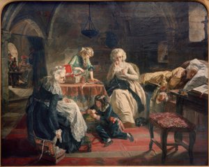 La famille royale française dans la prison du Temple - Edward Matthew Ward