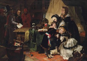 La dernière séparation de Marie-Antoinette et de son fils, 1856 - Edward Matthew Ward