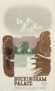 Affiche du métro de Londres annonçant le Palais de Buckingham