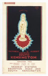 Affiche, Victoria and Albert Museum, pour le métro de Londres, 1921