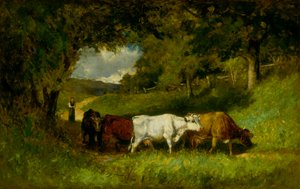 Rentrant les vaches, 1881
