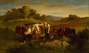 Bergers avec des vaches, 1869 - Edward Mitchell Bannister