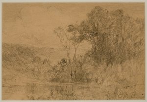Paysage, bois (#36) vers 1880 - Edward Mitchell Bannister