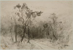 Paysage avec chemin (#51), vers 1880 - Edward Mitchell Bannister