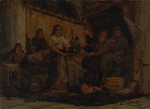 Salomé recevant la tête de Jean-Baptiste - Edward Mitchell Bannister