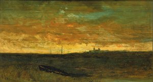 Scène de coucher de soleil - Edward Mitchell Bannister