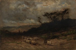 Sans titre (berger avec des moutons)