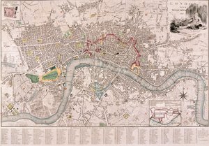 Carte de Londres, 1797 - Edward Mogg