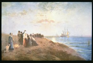 Embarquement des Pèlerins - Edward Moran