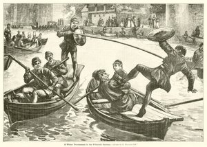 Un tournoi aquatique au XVe siècle - Edward Morant Cox