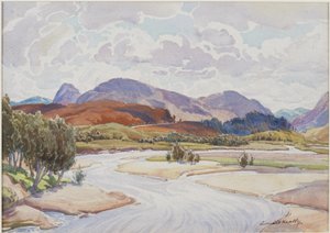 Sur la Spey, vers 1935