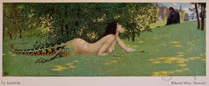 Lucertola (mi-femme, mi-lézard vert), 1908