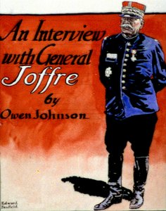 Général Joffre, commandant militaire français. Edward Penfield, artiste et illustrateur américain. Couverture du magazine 